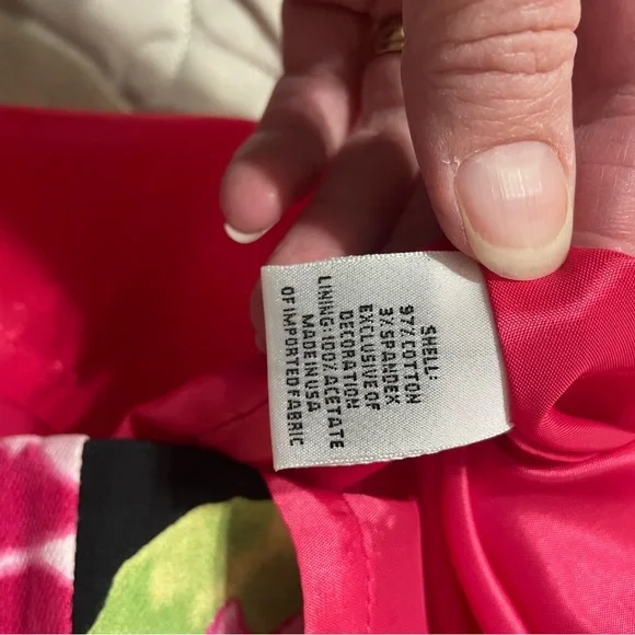 Talbots Pink and Green Floral Dress Easter dress - Picture 8 of 9